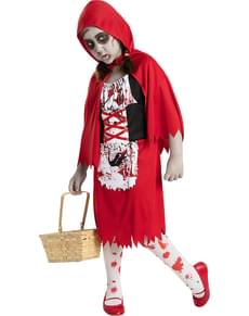 Zombie-Rotkäppchen Kostüm für Mädchen