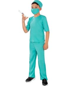 Fato de médico cirurgião para criança