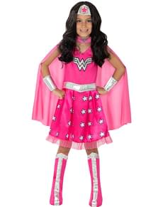 Roza Wonder Woman kostum za deklice