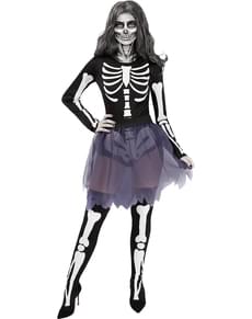 Disfraz de esqueleto para mujer talla grande