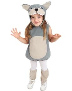 Disfraz de lobo peluche para niños