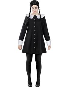 Miercoles Addams kostume fyrir konur - Addams fjölskyldan
