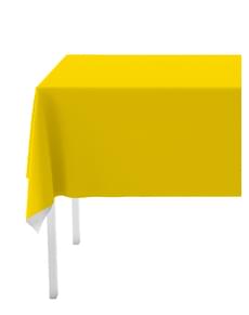 1 toalha de mesa cor amarelo - Cores lisas