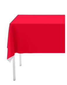 1 Red Table Cover - Plain Colours