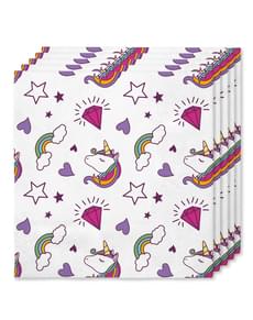 16 servetter med enhörning (33x33cm) -Lovely Unicorn