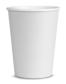 8 vasos color blanco - Colores lisos