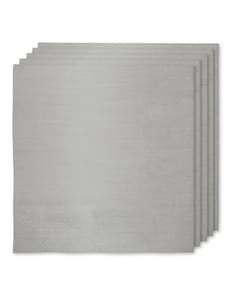 16 guardanapos cor prateado (33x33cm) - Cores lisas