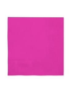 16 servetter fuchsia (33x33cm) - Slätstrukna färger