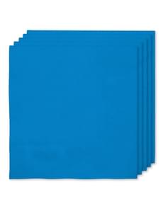 16 Navy Blue Napkins (33x33cm) - Plain Colours