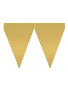 1 banner med guld flag - Plain Colours
