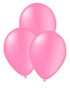 10 ballons roses clair - Gamme couleur unie