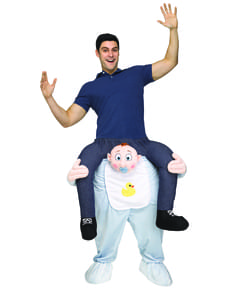 Huckepack Kostüm Baby mit Schnuller