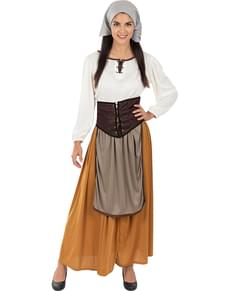 Fato de camponesa medieval para mulher