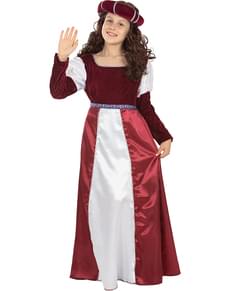 Disfraz de princesa medieval para niña