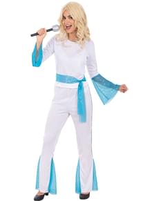 Samle Legitim evaluerbare Deluxe blåt Mamma Mia kostume til kvinder - Abba. Express levering |  Funidelia