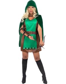 Robin Hood kostume til kvinder Plusstørrelse