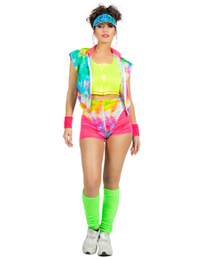 Disfraz de Chica de los años 80 Multicolor para mujer