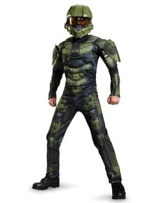 Disfraz de Master Chief musculoso para niño