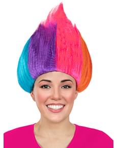 Perruque arc-en-ciel - Trolls