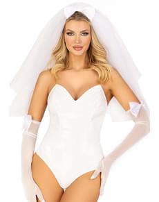 Velo de novia con lazo para mujer