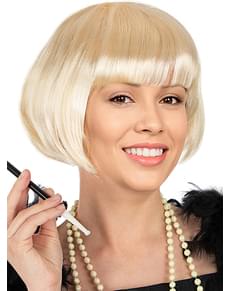 Perruque blonde années 20