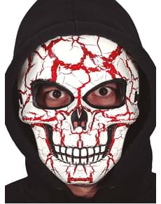 Blodig skelet maske