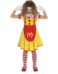 Costume da clown assassino per bambina