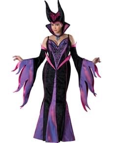 Disfraz de reina oscura para mujer talla grande