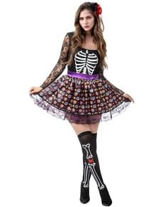 Plus size womens skeleton costume best sale