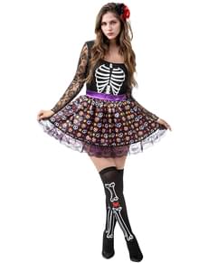 Strój Szkielet Catrina dla kobiet