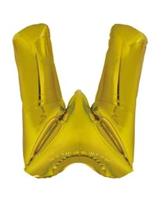 Zlata črka W balon (86cm)
