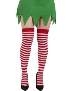 Red and White Striped Stockings
