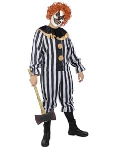 Déguisement clown tueur Deluxe homme grande taille