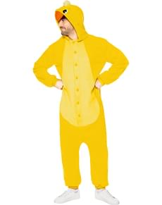 Costume da pulcino onesie per adulto