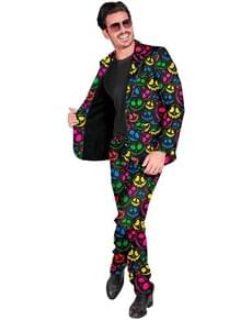 Neon græskar jakkesæt til mænd