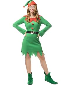 Plus size womens hot sale elf costume