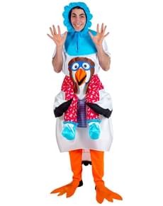 Costume Ride On da neonato sulla cicogna