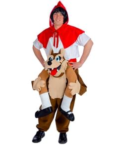 Piggyback Little Red Riding Hood on The Big Bad Wolf Costume