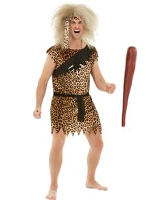 Costum de Caveman cu bâtă
