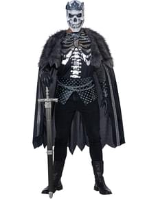 Costume da scheletro Re dei morti per uomo