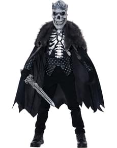 Skeleton King of the Dead costume for kids