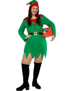 Disfraz de elfa duende para mujer talla grande