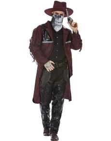 Cowboy Skelett Kostüm Deluxe für Herren