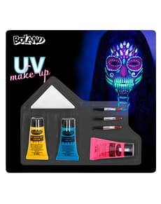 Skelett Make-Up Set (leuchtet im Dunkeln)