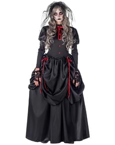 Zwarte weduwe Halloween kostuum