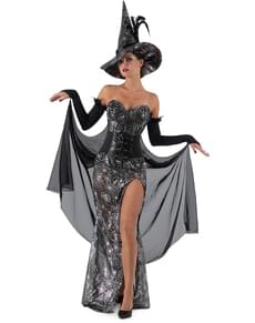 Costum de vrăjitoare Raven Witch pentru femei
