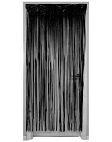 Cortina negra decorativa