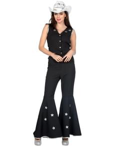 Costum sexy de cowgirl negru