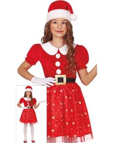 Fato de Mãe Natal tutu para menina