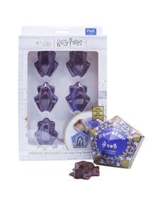 Molde de Ranas de chocolate con 6 cartas - Harry Potter